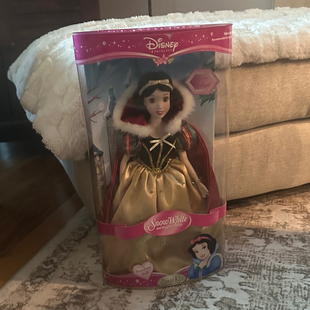 Disney Snow White Doll in Gold and Red Gown
